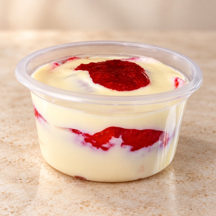 Cremosinho de Ninho com morango