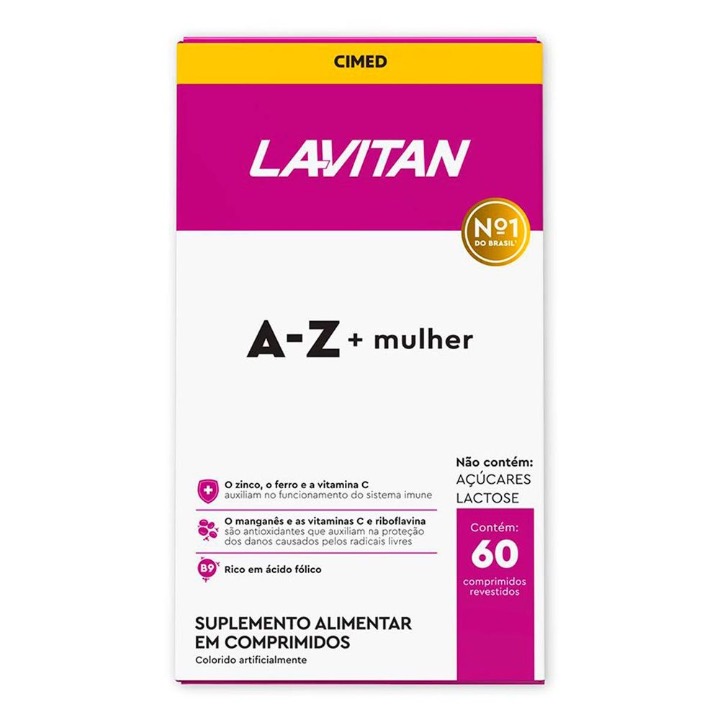 Produto LAVITAN A-Z MULHER 60CP REV