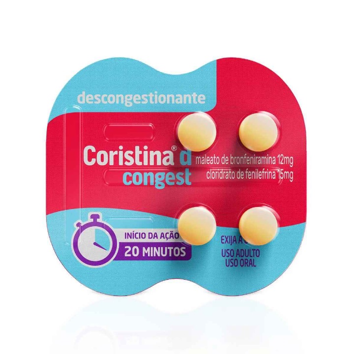 Produto CORISTINA D CONGEST ENV 4CP