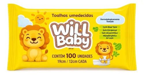 Produto LENCO UMED WILL BABY 100UN