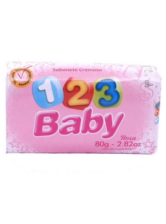 Produto SAB 123 BABY ROSA 80G