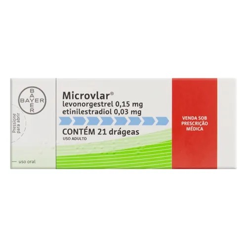 Produto MICROVLAR 0,15MG+0,03MG 21DRG