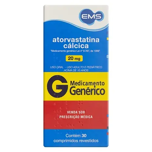 Produto ATORVASTATINA 20MG 30CP REV