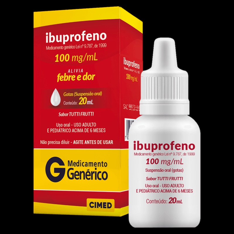 Produto IBUPROFENO 100MG/ML GTS 20ML