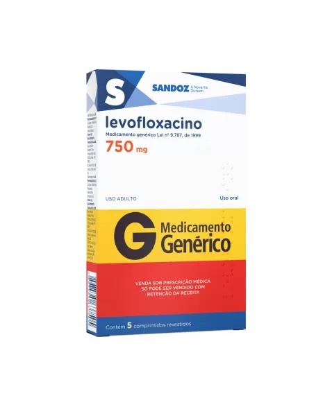 Produto LEVOFLOXACINO 750MG 5CP REV
