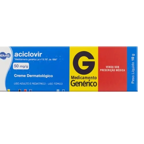 Produto ACICLOVIR 50MG/G CR DERM 10G