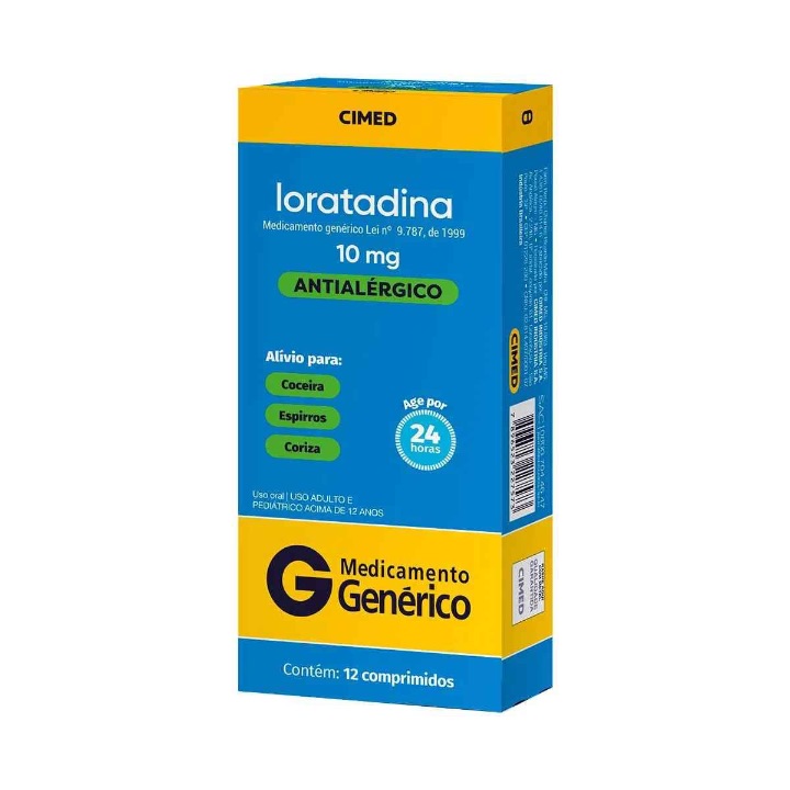 Produto LORATADINA 10MG 12CP