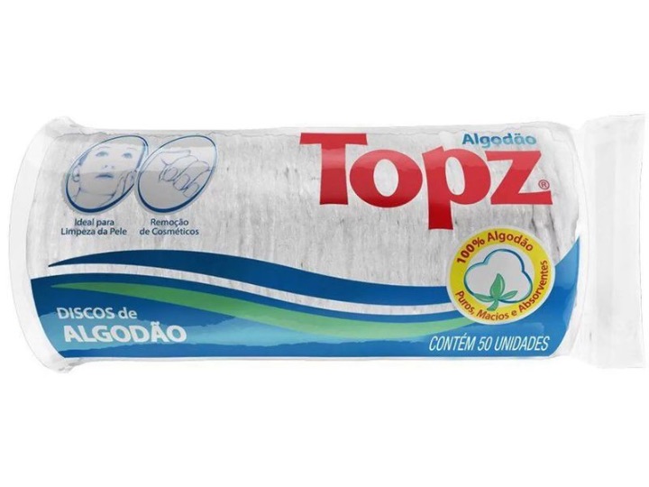 Produto ALGODAO TOPZ DISC 50UN