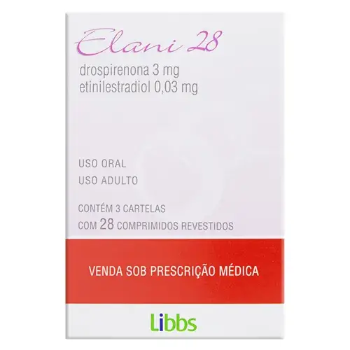 Produto ELANI 28 3MG+0,03MG 28CP REV