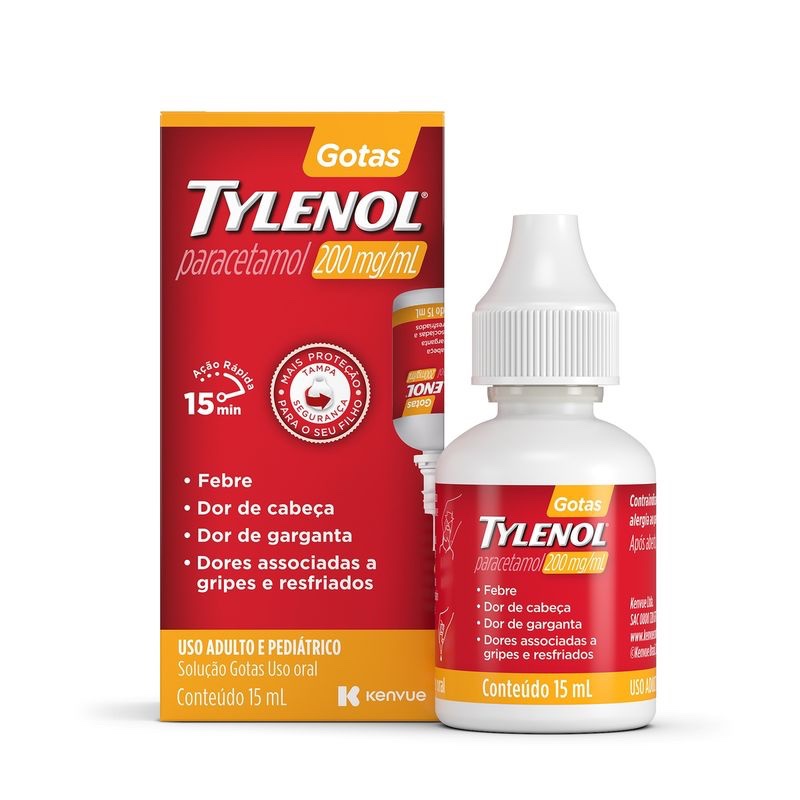 Produto TYLENOL 200MG/ML GTS 15ML