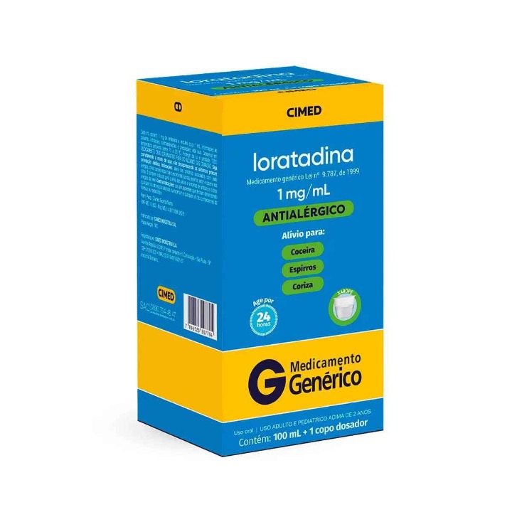 Produto LORATADINA 1MG/ML XPE 100ML