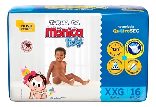 Produto FR MONICA BABY JUMBI XXG 16UN
