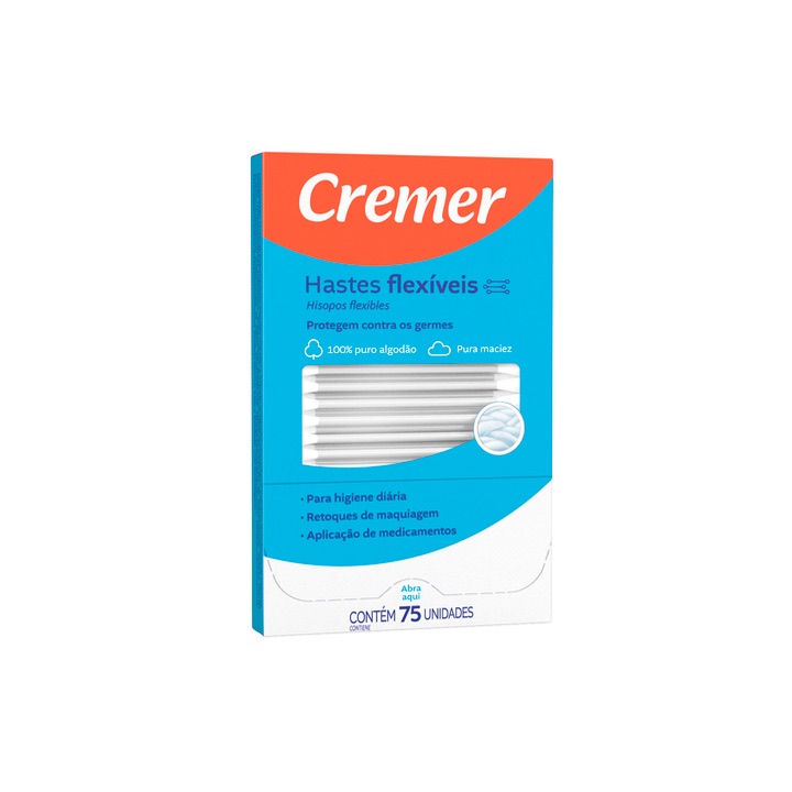 Produto HASTES FLEX CREMER CX 75UN