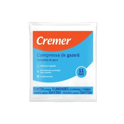Produto COMP GAZE CREMER 11F 7,5X7,5 5