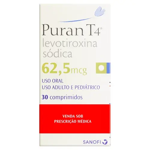Produto PURAN T4 62,5MCG 30CP