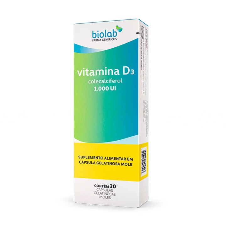 Produto VITAMINA D3 1.000UI 30CAP GEL