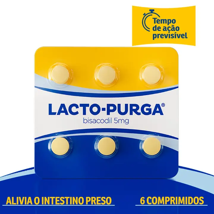 Produto LACTO PURGA 5MG ENV 6CP REV