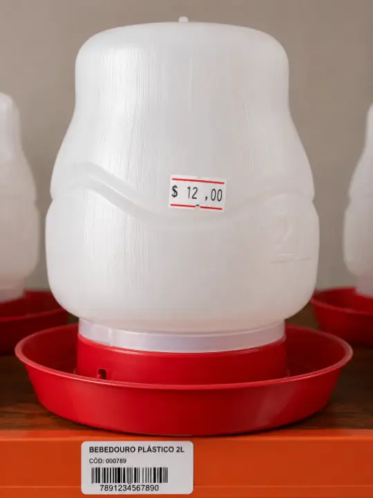 Produto Bebedouro Plástico Automático – 2 Litros
