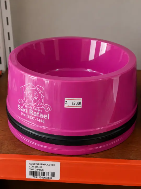 Produto Comedouro Plástico Tamanho Grande