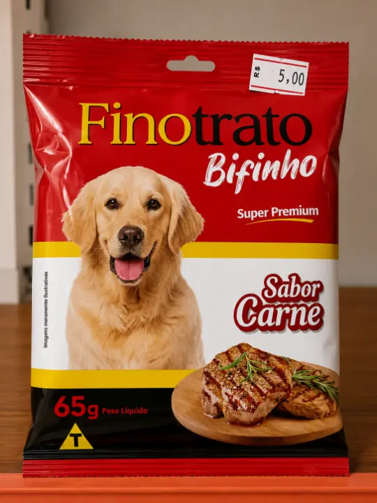 Produto Finotrato Bifinho Super Premium Sabor Carne – 65g