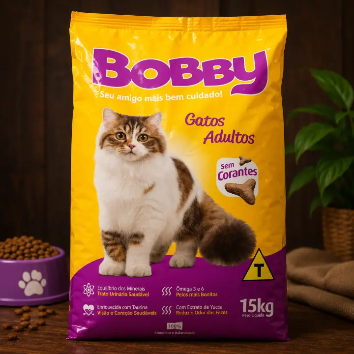 Produto Ração Bobby para Gatos Adultos – 15kg