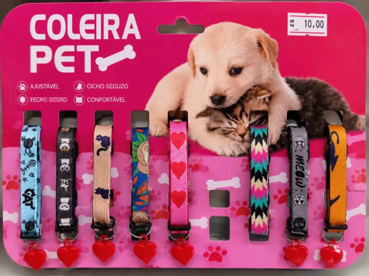 Produto Coleira Pet Estampada Diversos Modelos