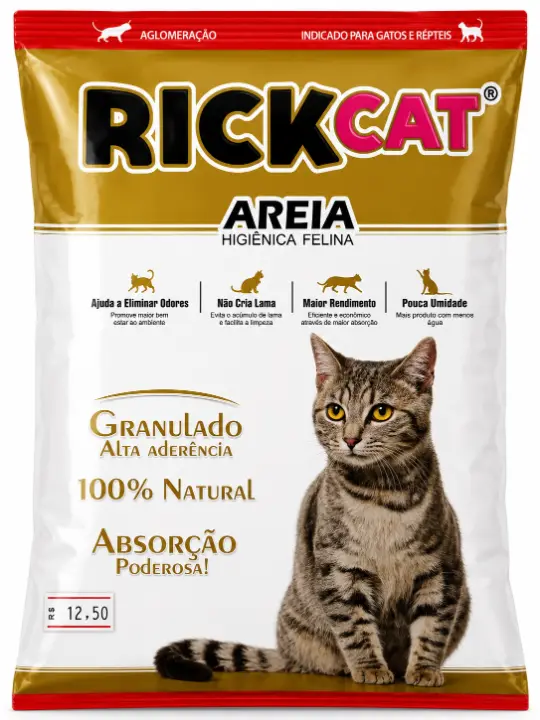Produto Areia Higiênica Rickcat Granulada