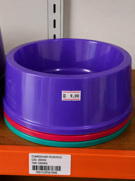 Produto Comedouro Plástico Diversas Cores
