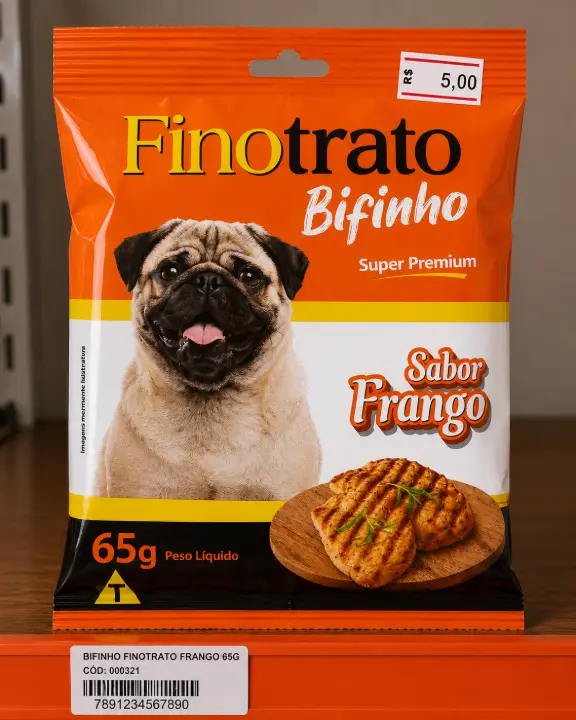 Produto Finotrato Bifinho Super Premium Sabor Frango – 65g