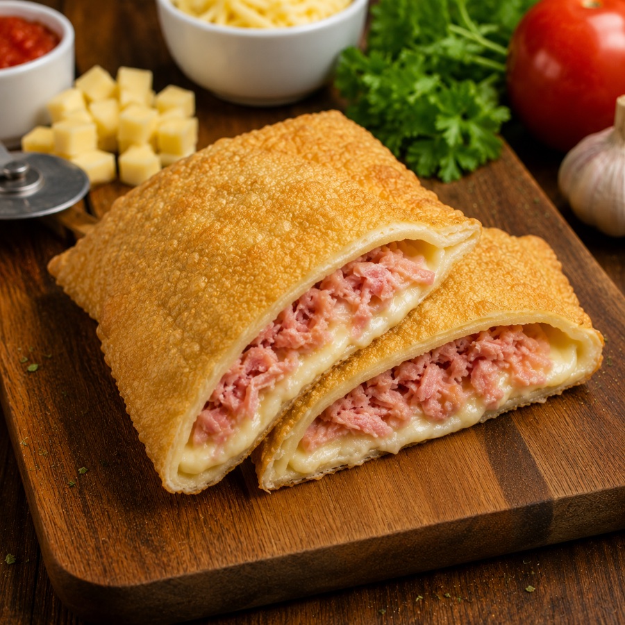 Produto Pastel Queijo com Presunto