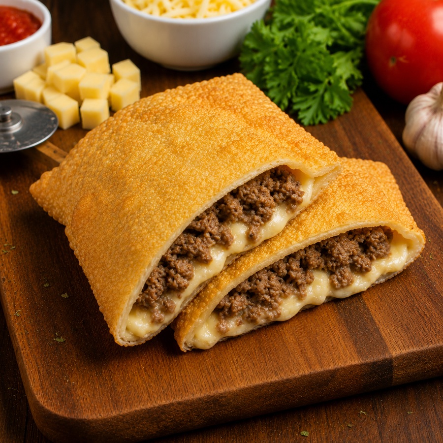 Produto Pastel Carne com Queijo