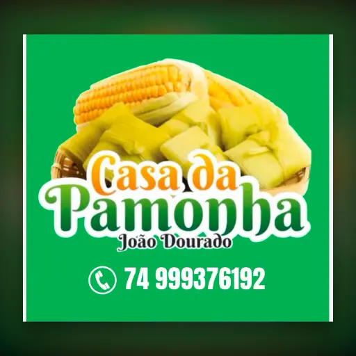 Logo Casa da pamonha João dourado