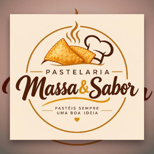Logo Pastelaria Massa & Sabor