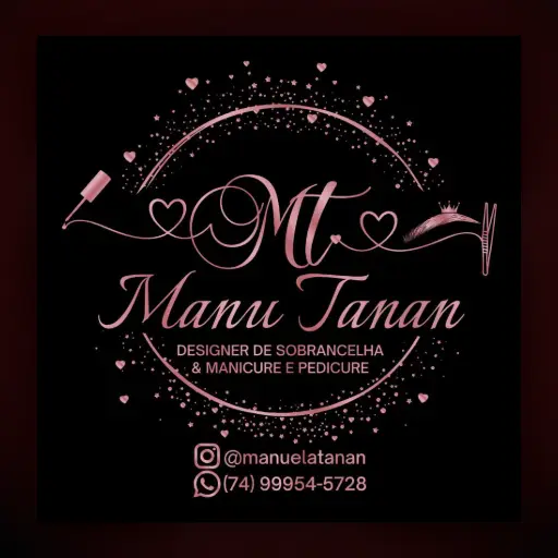Logo Manu Tanan Designer De Sombrancelha