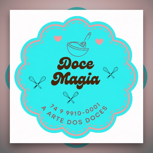 Logo Doce Magia - A Arte dos Doces