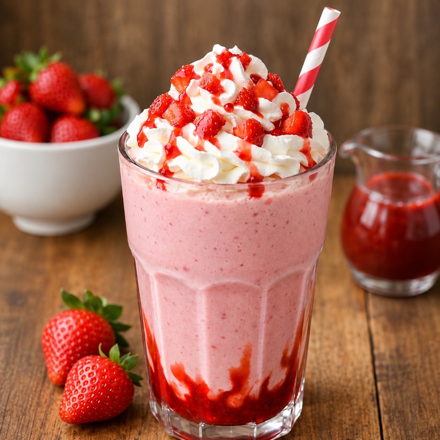 Produto Milk Shake de Morango 500ml