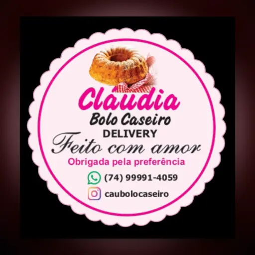 Logo Claúdia Bolo Caseiro
