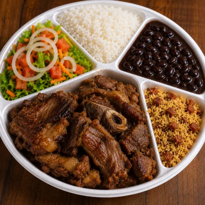 Produto Marmita - carneiro frito