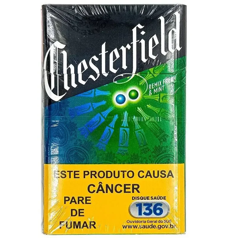 Produto Cigarro Chesterfield Remix Fresh & Mint (Hortelã)