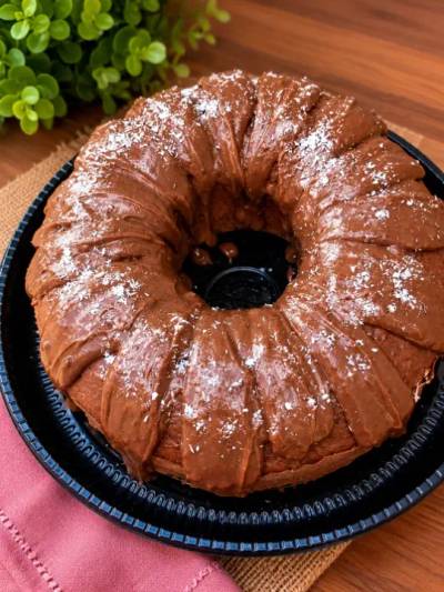 Produto Bolo G de chocolate com brigadeiro