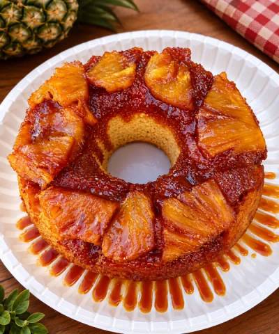 Produto Bolo de abacaxi caramelizado
