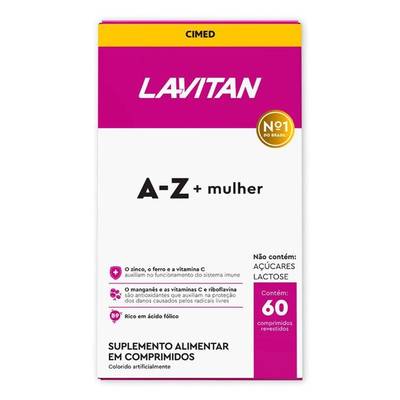 Produto LAVITAN A-Z MULHER 60CP REV
