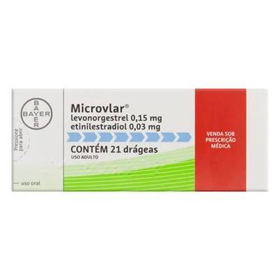 Produto MICROVLAR 0,15MG+0,03MG 21DRG