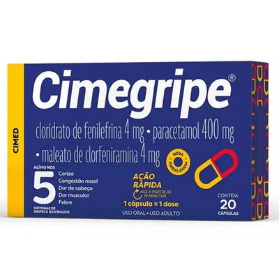 Produto CIMEGRIPE 20CAP