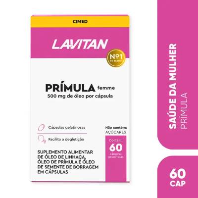Produto LAVITAN ÓLEO DE PRÍMULA FEME 60 CAP