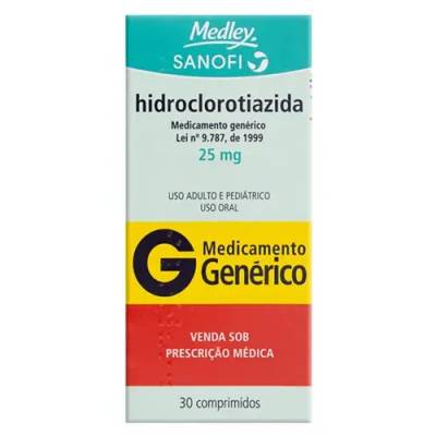 Produto HIDROCLOROTIAZIDA 25MG 30CP