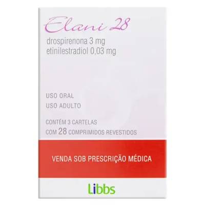 Produto ELANI 28 3MG+0,03MG 28CP REV