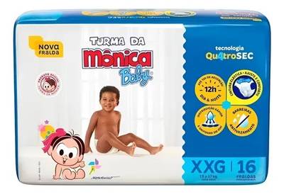 Produto FR MONICA BABY JUMBI XXG 16UN