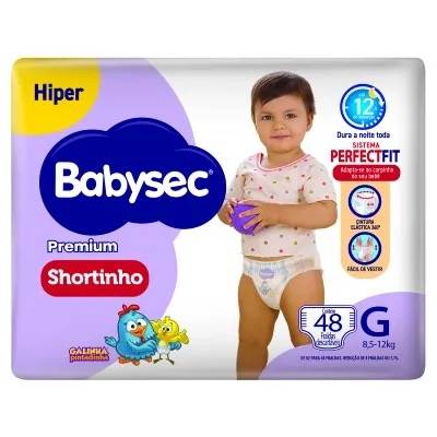 Produto FR BABYSEC GAL PIN SHOR G 48UN