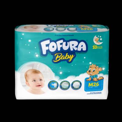 Produto Fraldas Descartáveis Fofura Baby M26